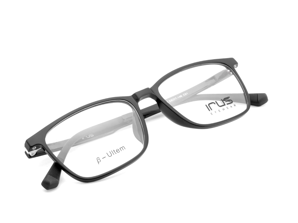 IRUS 3178 Men Square Clip-on Frames