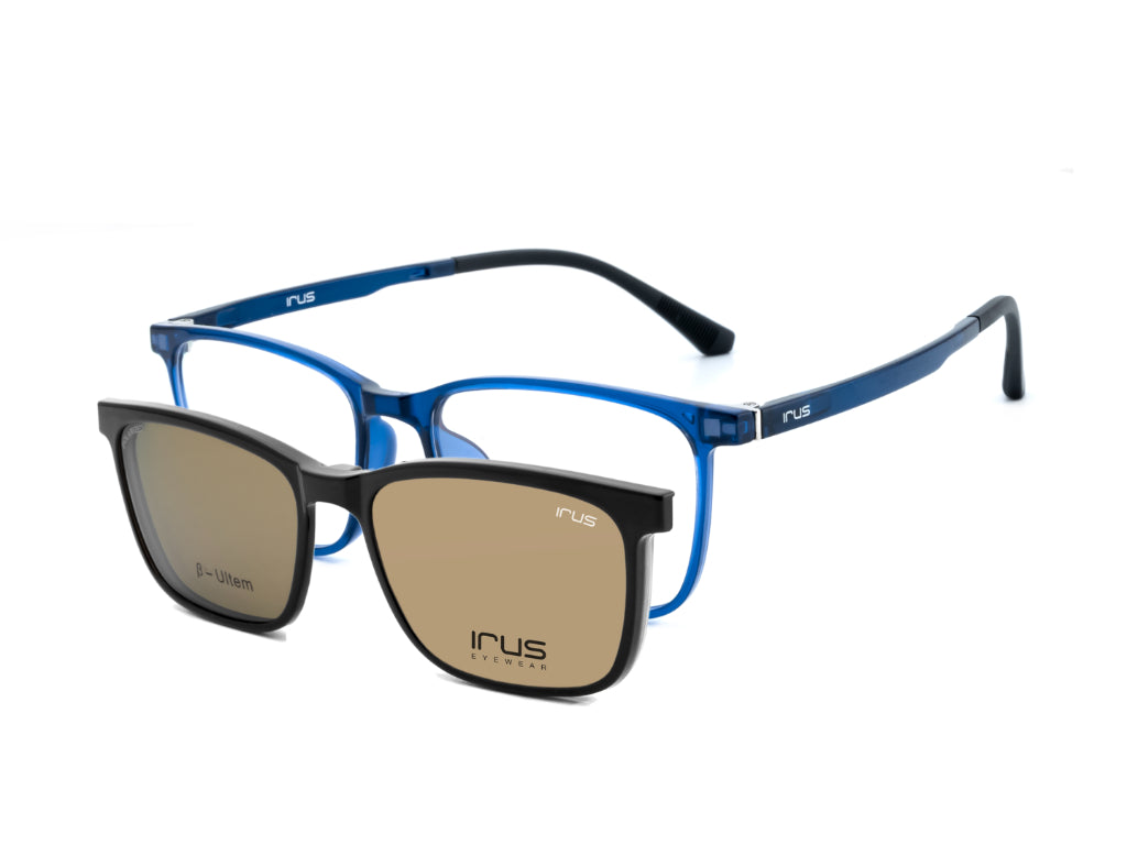 IRUS 3178 Men Square Clip-on Frames