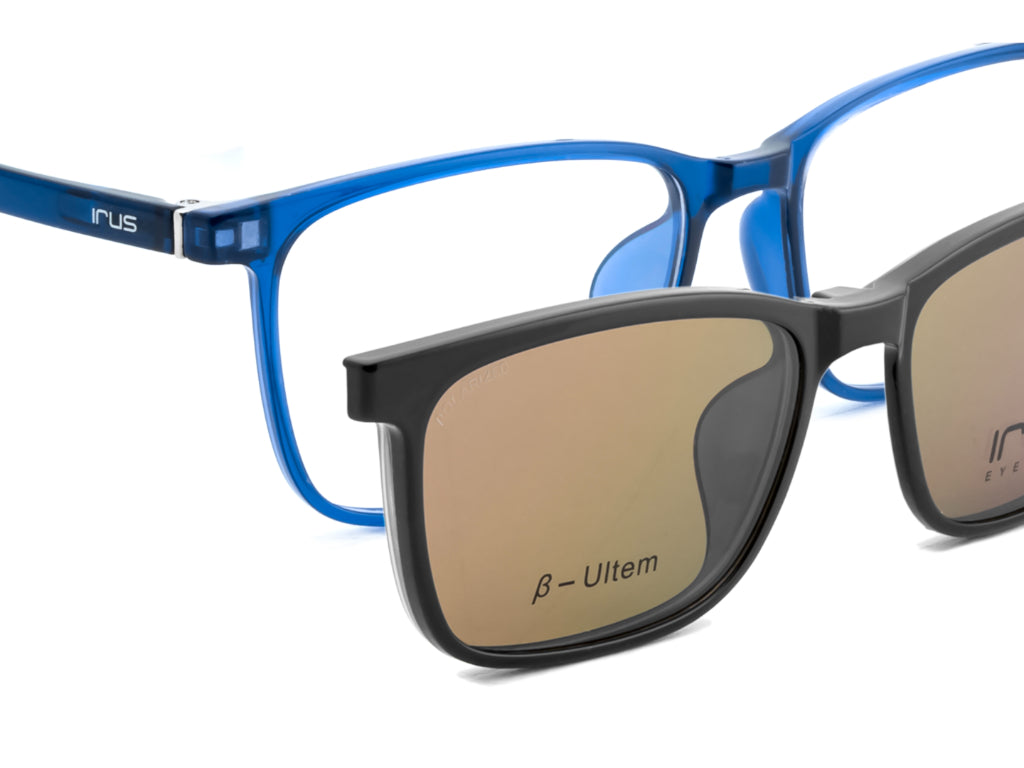 IRUS 3178 Men Square Clip-on Frames