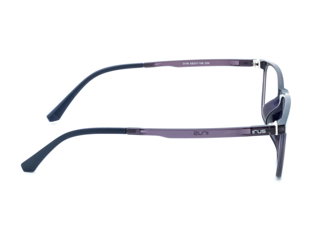 IRUS 3178 Men Square Clip-on Frames