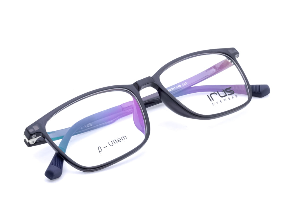 IRUS 3178 Men Square Clip-on Frames