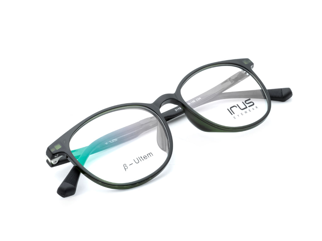 IRUS 3179 Unisex Oval Clip-on Frames