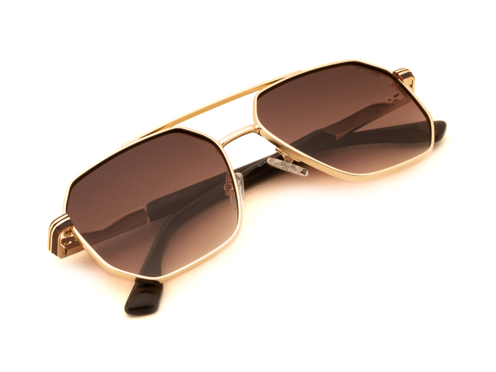IRUS S1466 Men Hexagon Sunglasses