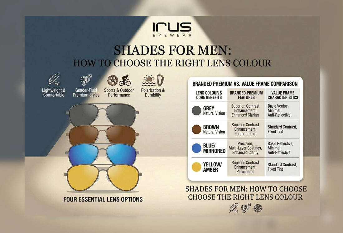Shades for Men: How to Choose the Right Lens Colour