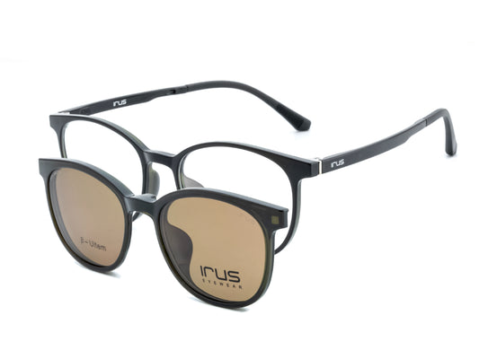 IRUS 3179 Unisex Oval Clip-on Frames
