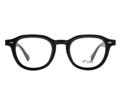IRUS 3507 Men Oval Clip-On Frames with 5 Clip-Ons