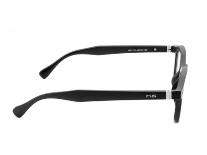 IRUS 3507 Men Oval Clip-On Frames with 5 Clip-Ons