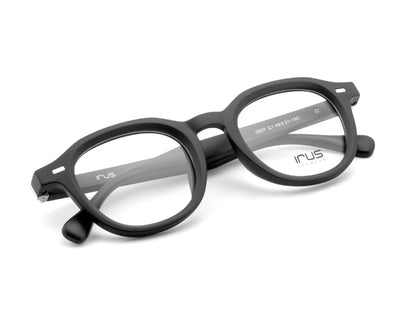 IRUS 3507 Men Oval Clip-On Frames with 5 Clip-Ons