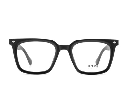IRUS 3508 Men Square Clip-On Frames with 5 Clip-Ons