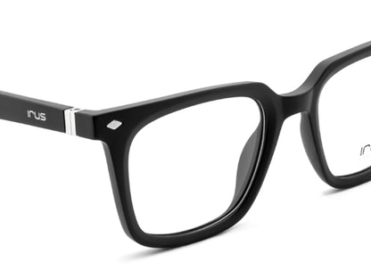 IRUS 3508 Men Square Clip-On Frames with 5 Clip-Ons
