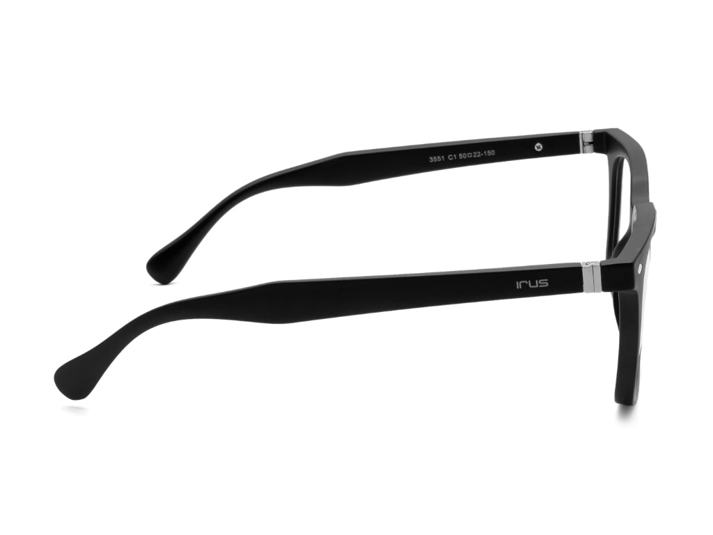 IRUS 3551 Unisex Square Clip-On Frames with 5 Clip-Ons