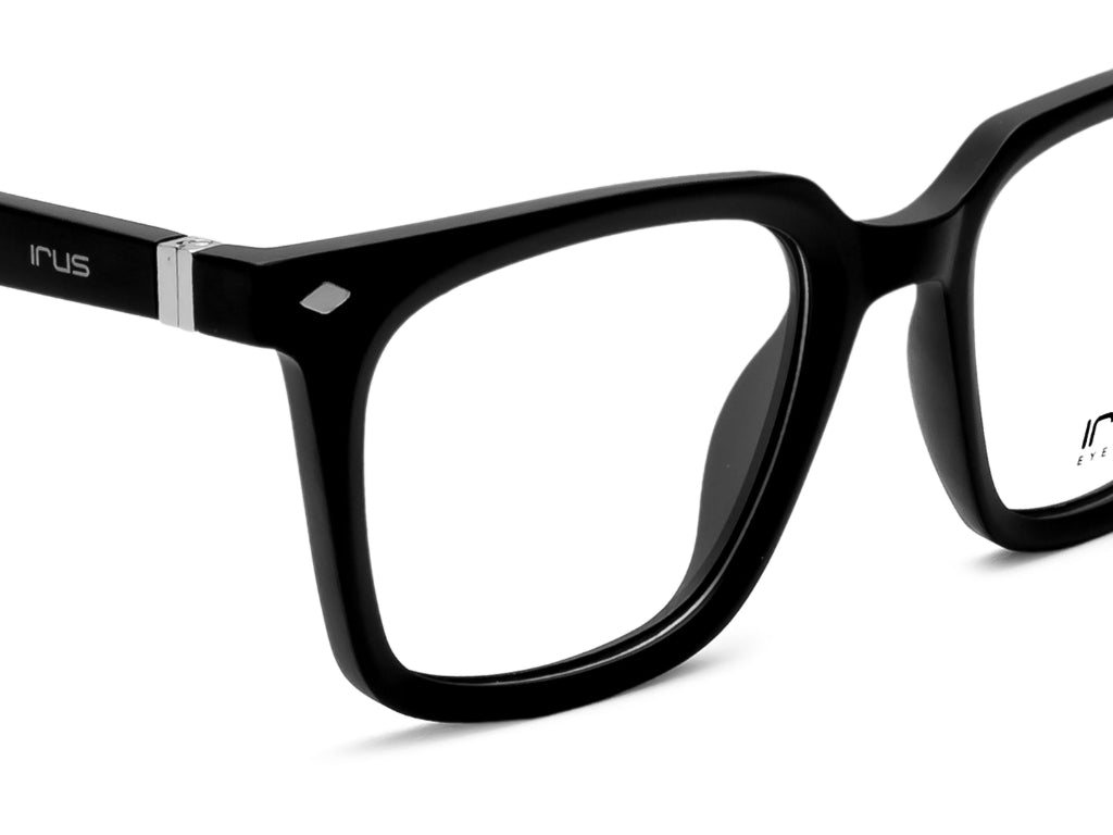 IRUS 3551 Unisex Square Clip-On Frames with 5 Clip-Ons