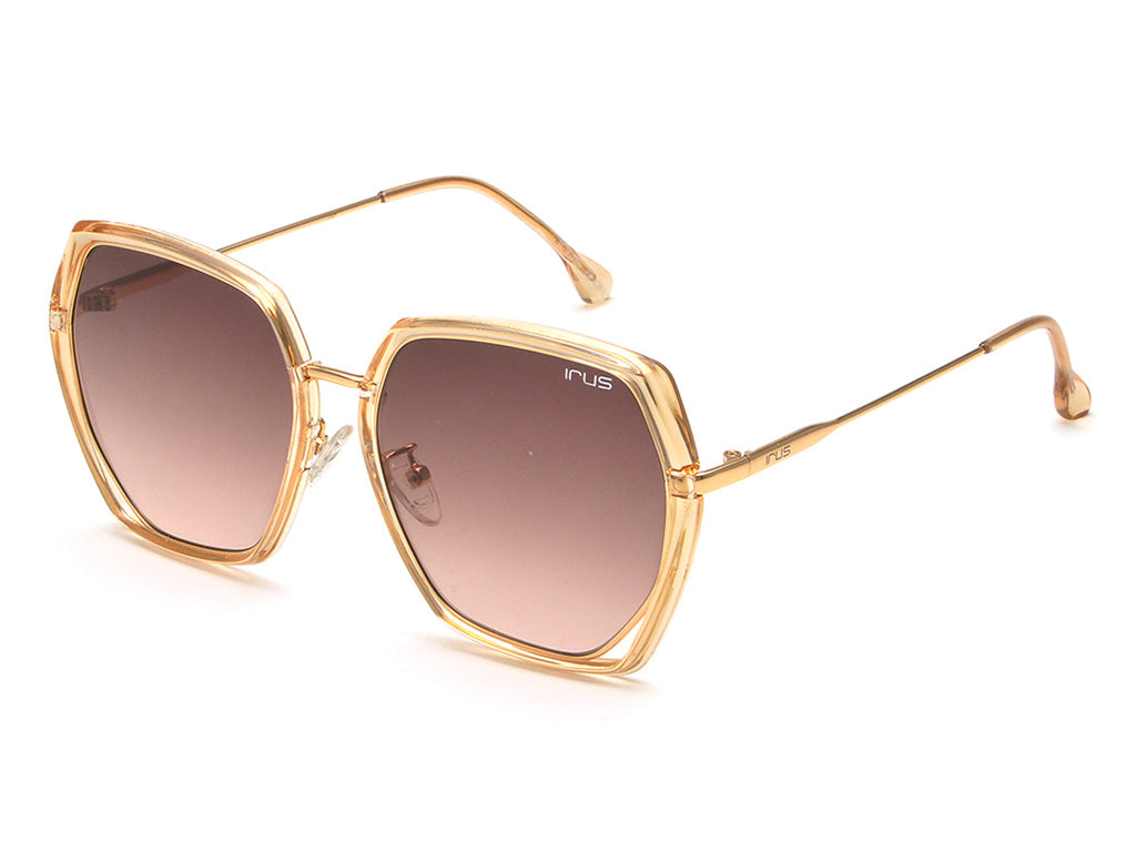 IRUS 1187 Women Hexagonal Sunglasses